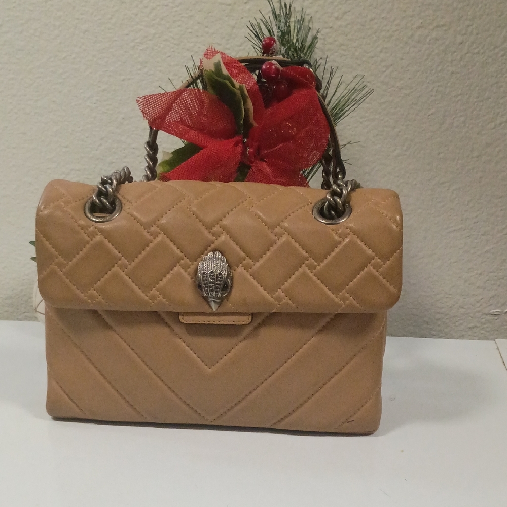 Kurt Geiger Beige Quilted Shoulder Bag - Picture 1 of 6